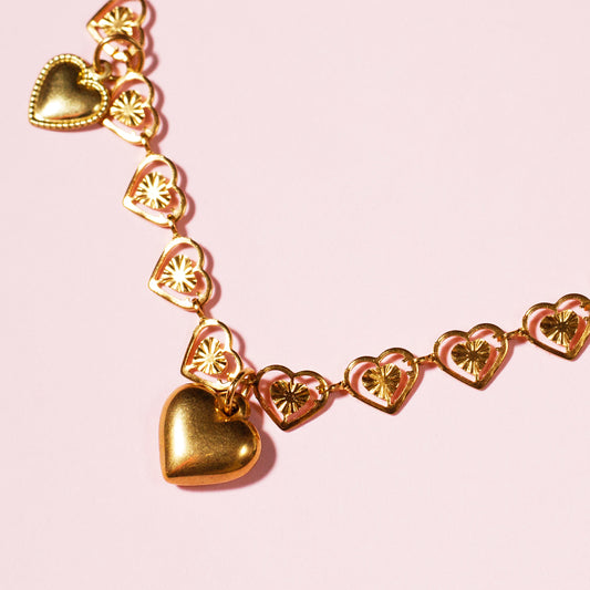 Gargantilla corazones