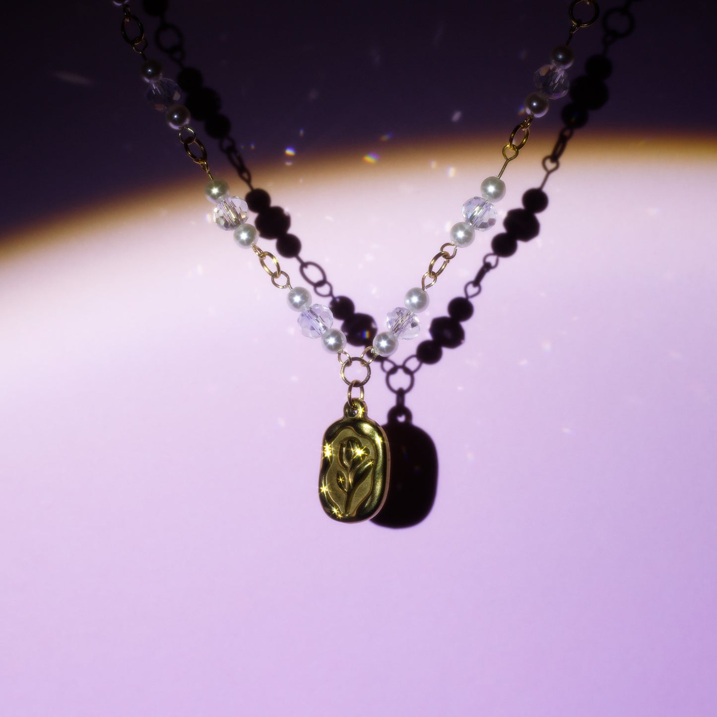 Rosario charm rosa