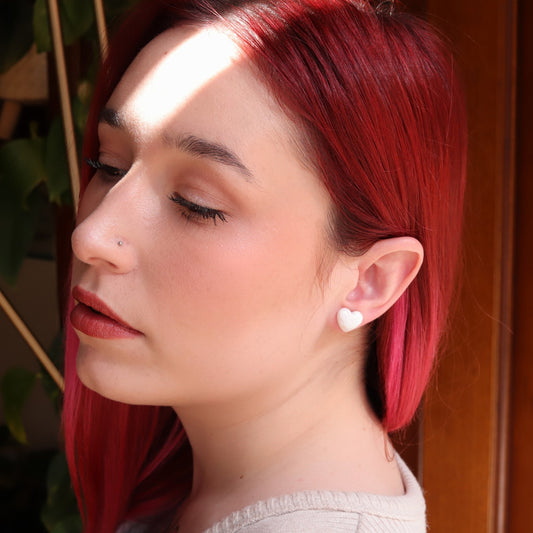 Pendientes Amara mini blancos