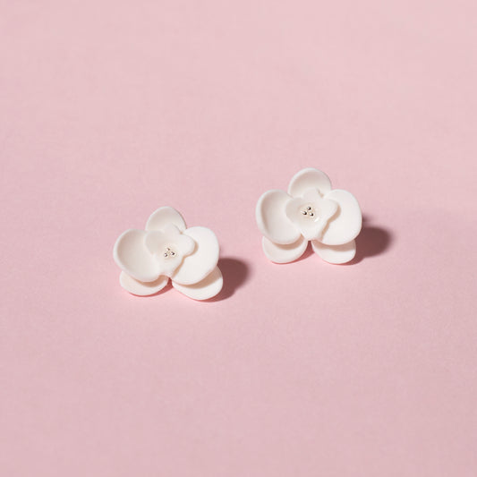 Pendientes Mayte blancos