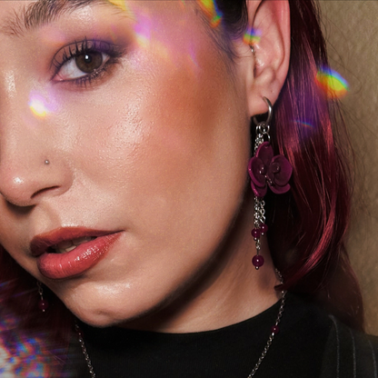 Pendientes Metamorfosis Orquídeas