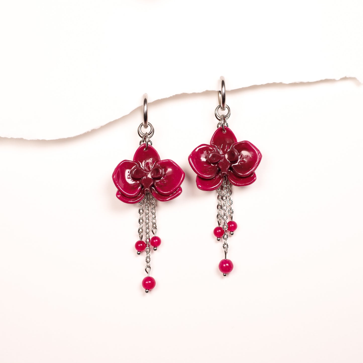 Pendientes Metamorfosis Orquídeas