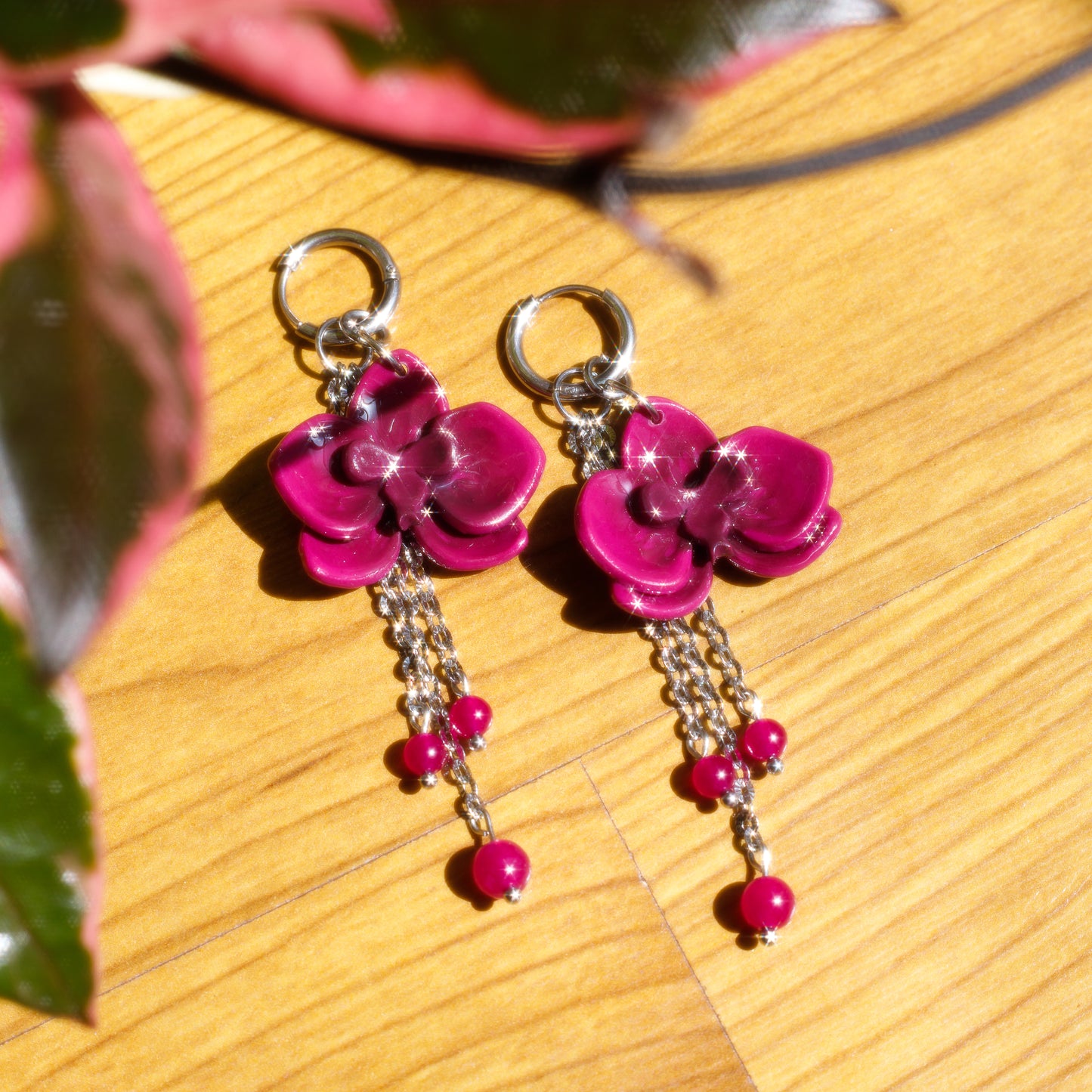 Pendientes Metamorfosis Orquídeas