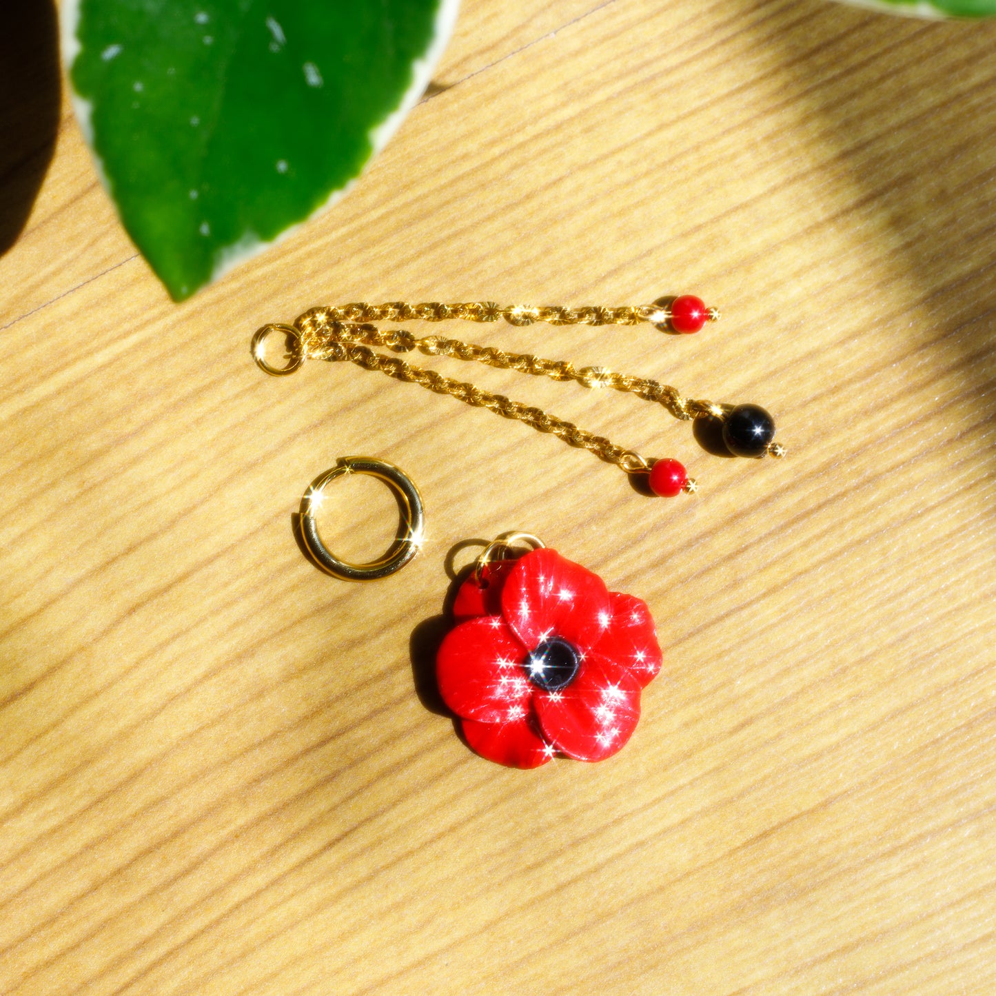 Pendientes Metamorfosis Amapolas